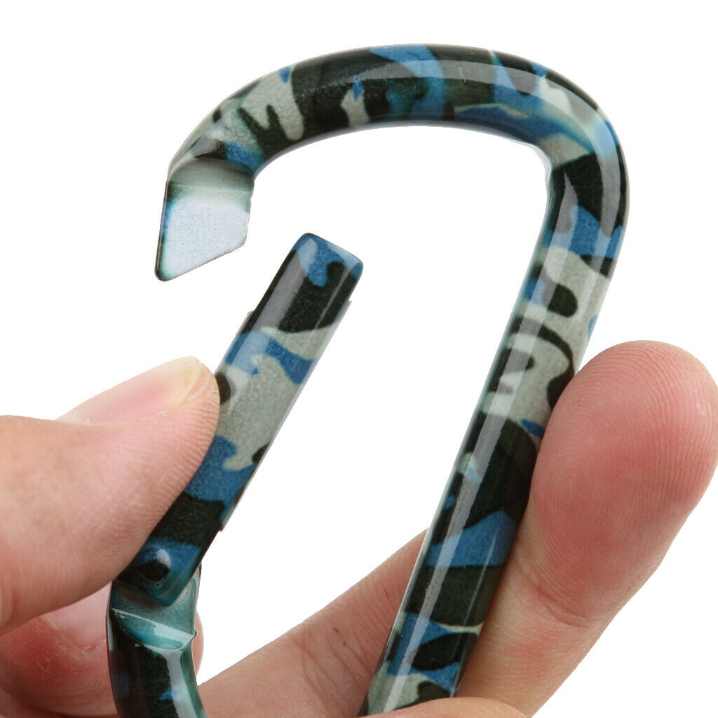Outdoor Camping Hiking Spring Snap Clip Carabiner Keychain - Camouflage 1