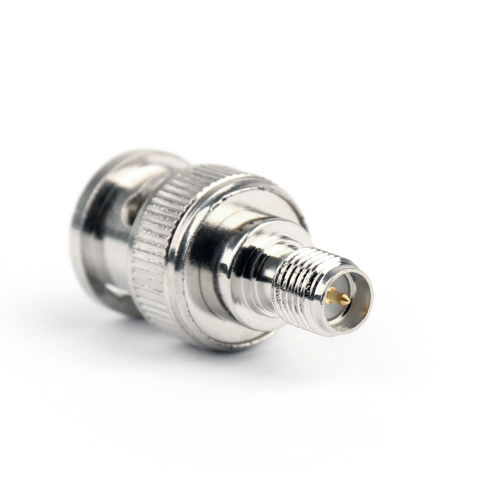 10Pcs BNC Male Plug To RP-SMA Female Jack Center 50Ω RF Coaxial Adapter CA