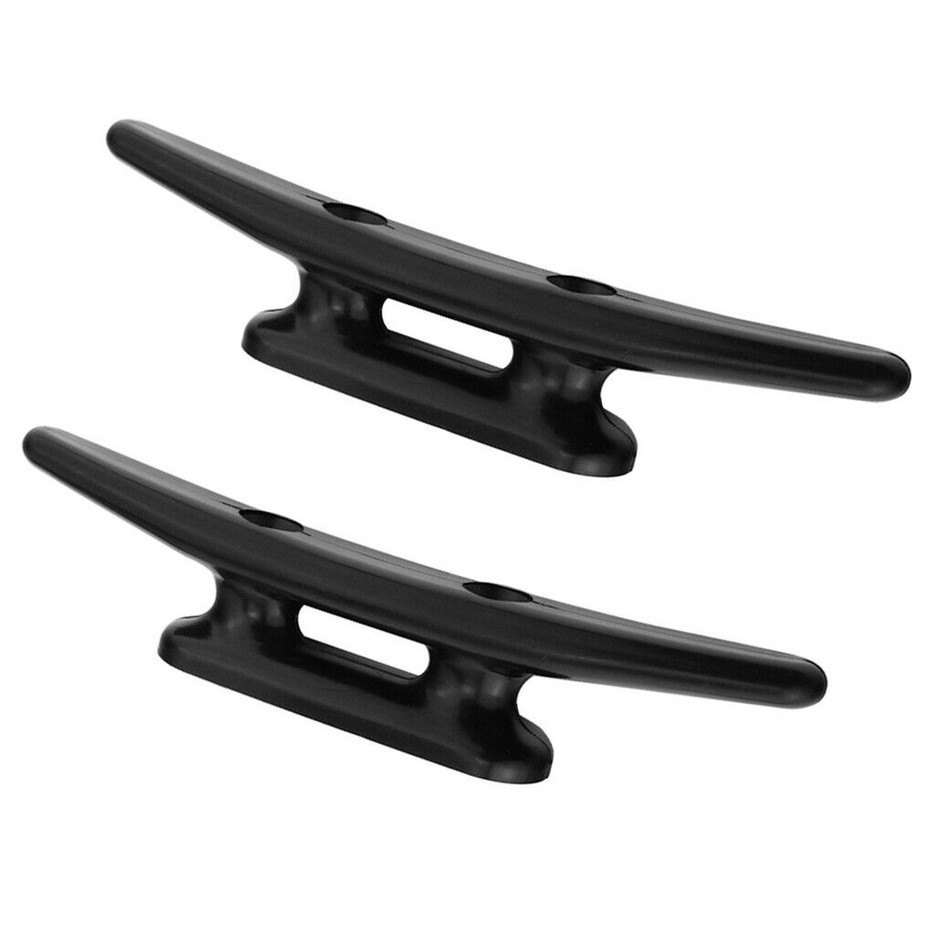 2pcs Heavy Duty Nylon Boat Yacht Rope Cleat Open Base Deck Cabin Hardware