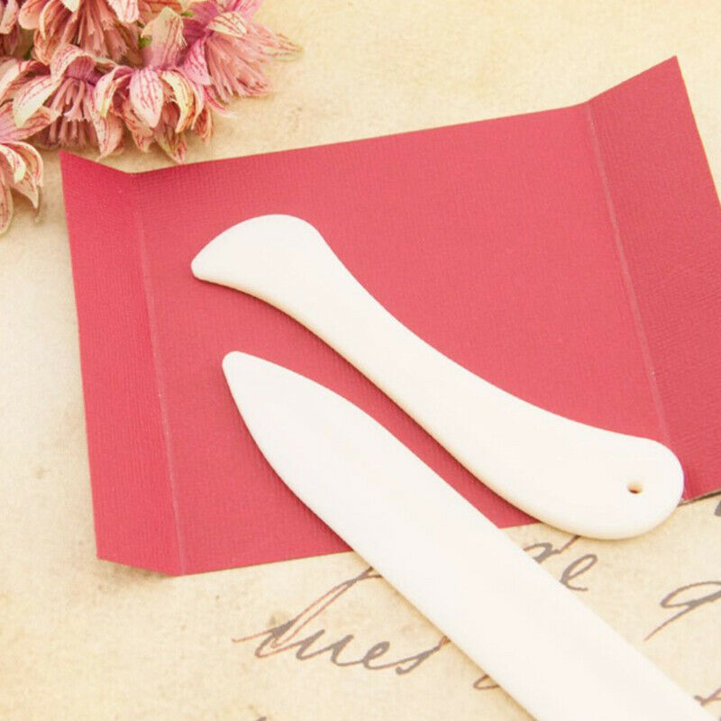 2pcs Folder Paper Creaser Tool Plastic Bone Scoring Folding Creasing DIYUSB GR