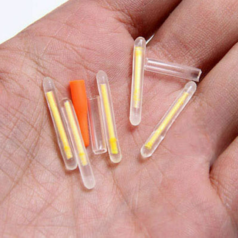 50Pcs Light Fishing Lightstick Fluorescent Float Night Dark Glow Stick