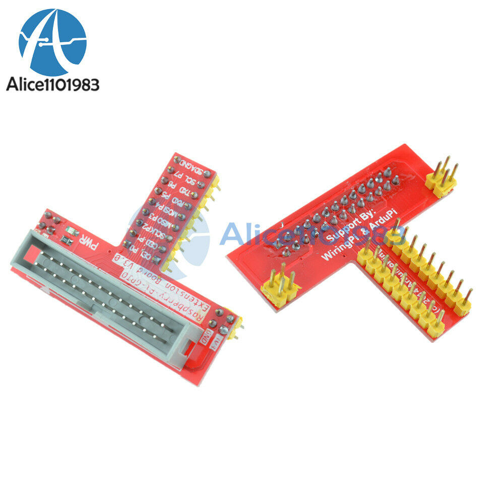 26 Pin Extension Flat Ribbon Cable Wire+Raspberry PI GPIO Extension Board