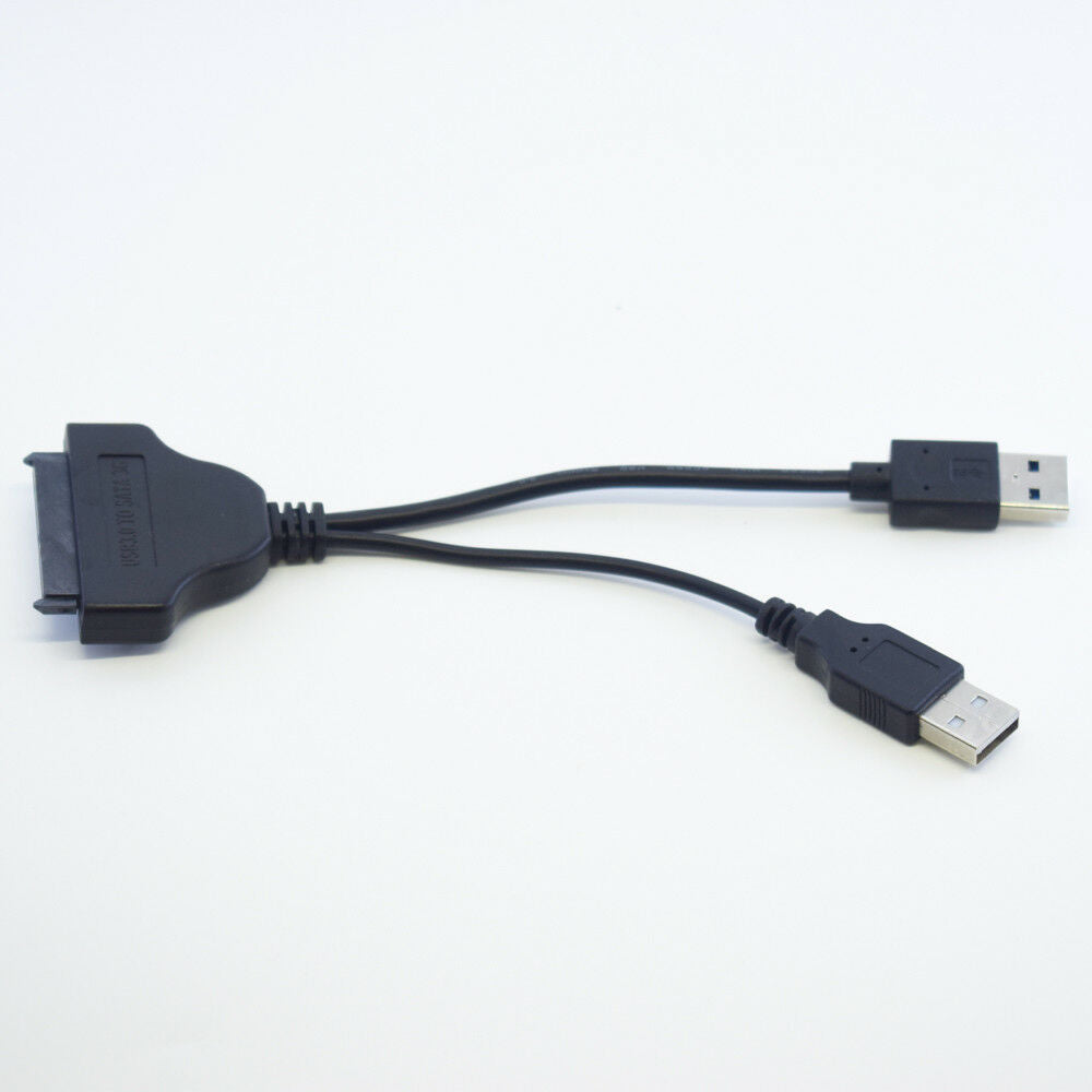 1pc 0.16m USB 3.0 A Male + USB 2.0 A Male To SATA 3Gbps Y Splitter Adapter Cable