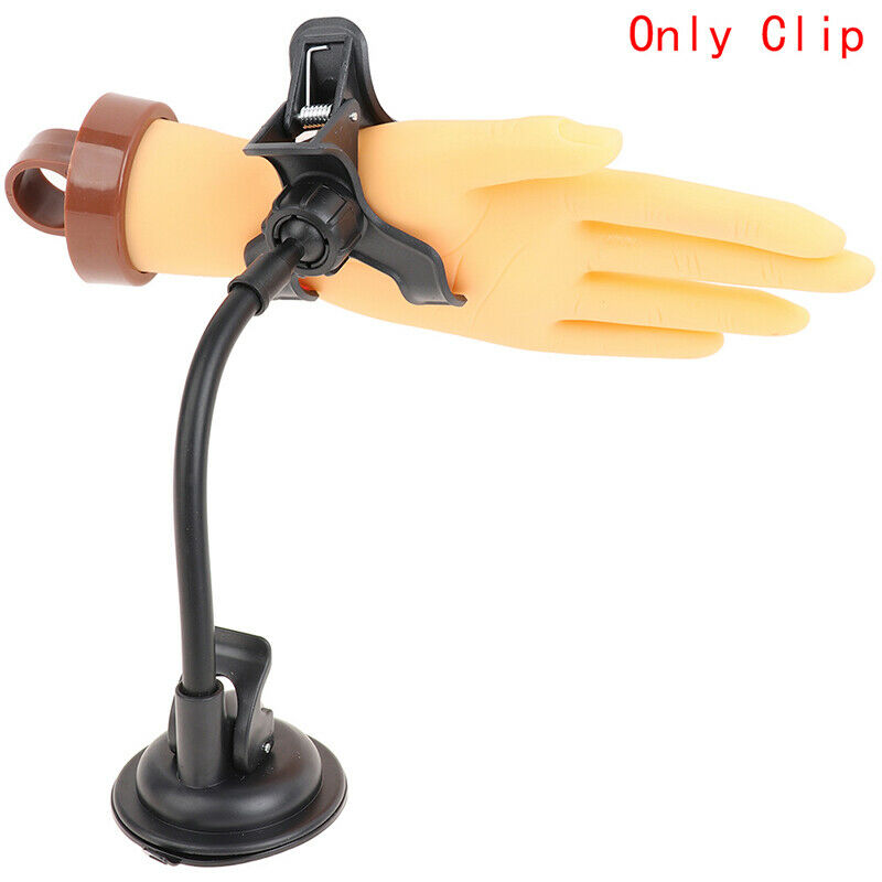 1Pc Nail Art Practice Hands Table Clip For Manicure Finger Training DisplayFCA