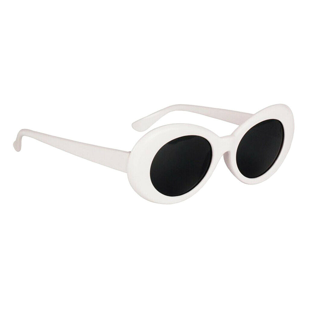 Inspired Clout Goggles Mod Round   Fashion Sunglasses White