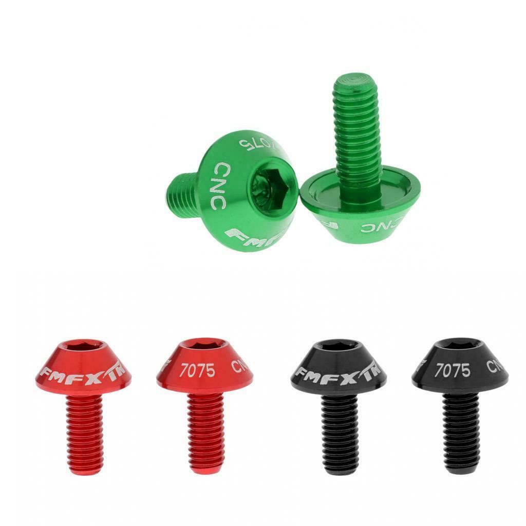 6pcs Bike Water Bottle Cage Bolt 5 x 12mm Screws for Mountain Bike Bicycle Easy