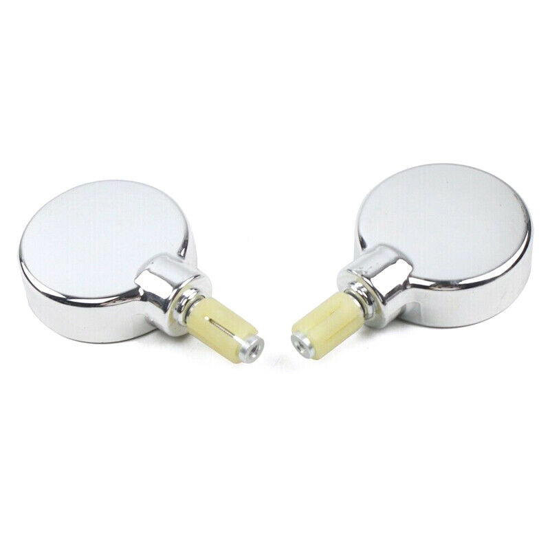2PCS Universal Motorcycle Rearview Mirrors Side Mirror 7/8" Bar End Side Glass