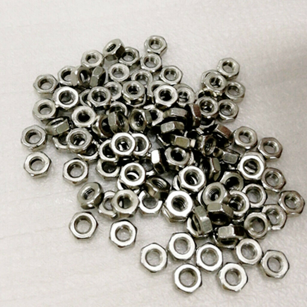 100pcs M3 Nuts A2 Stainless Steel Hex Nuts To Match Our Bolts and Bolts