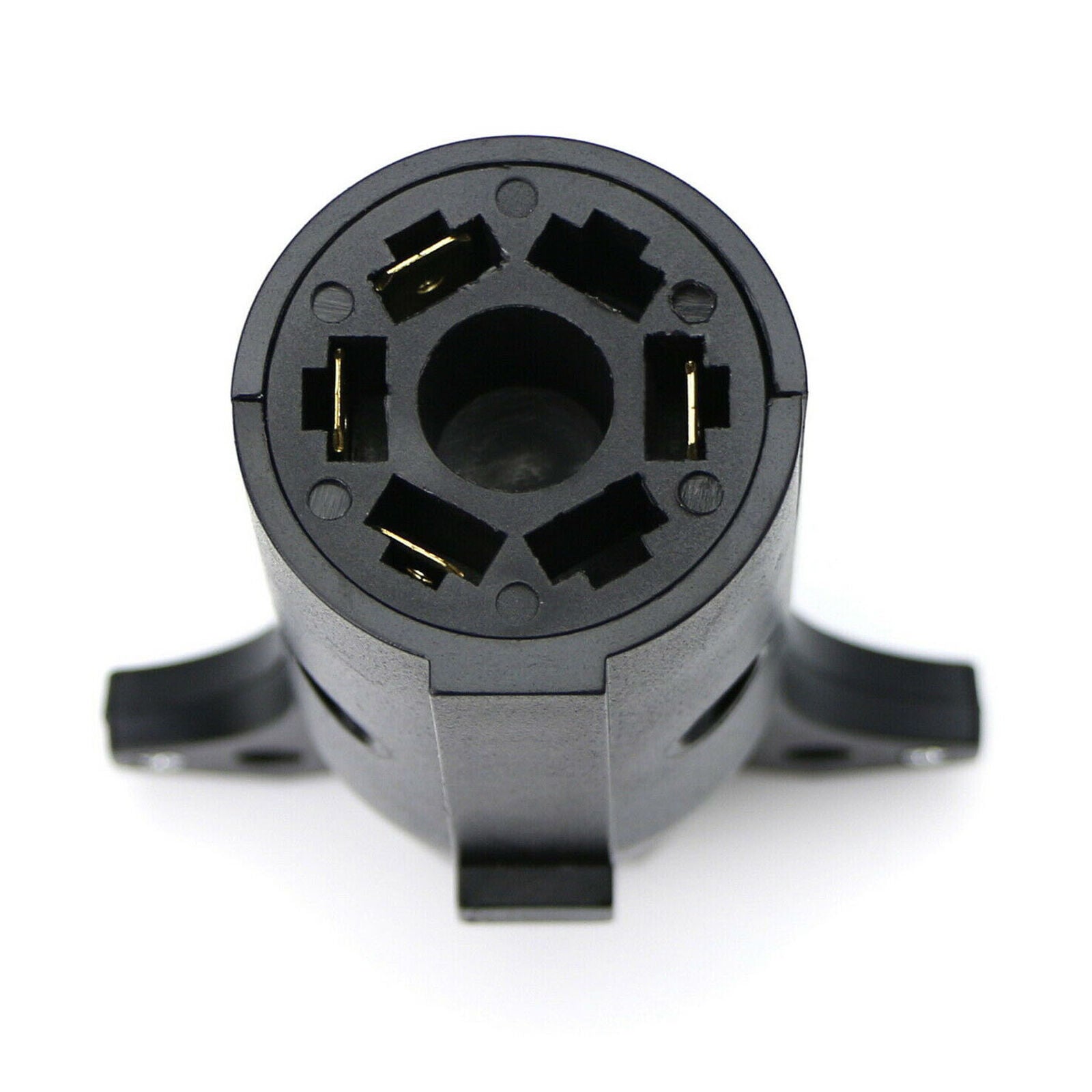 7-Way Round to 4 Way Pin Flat Trailer Light Adapter Plug Connector RV Boat