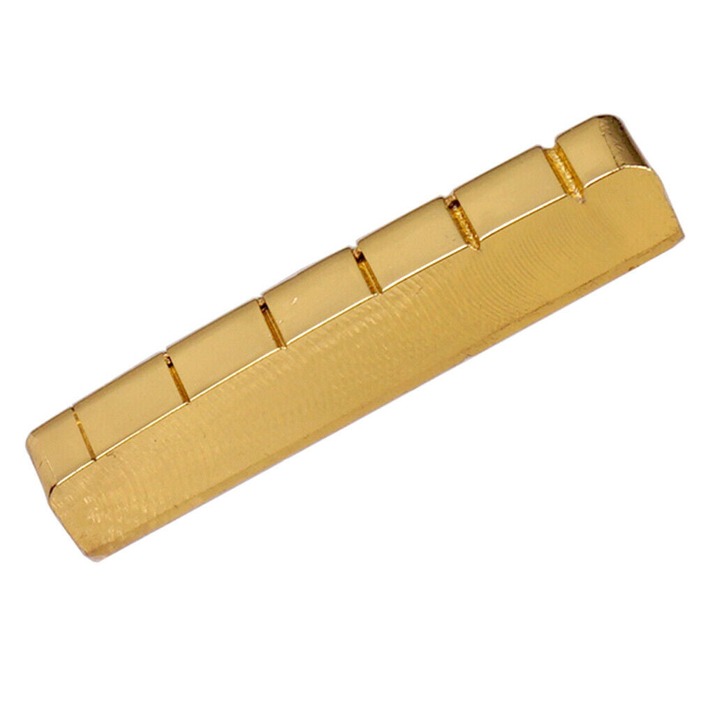 6 - String   Slotted   42   mm   Brass   Nut   for   Les   Paul