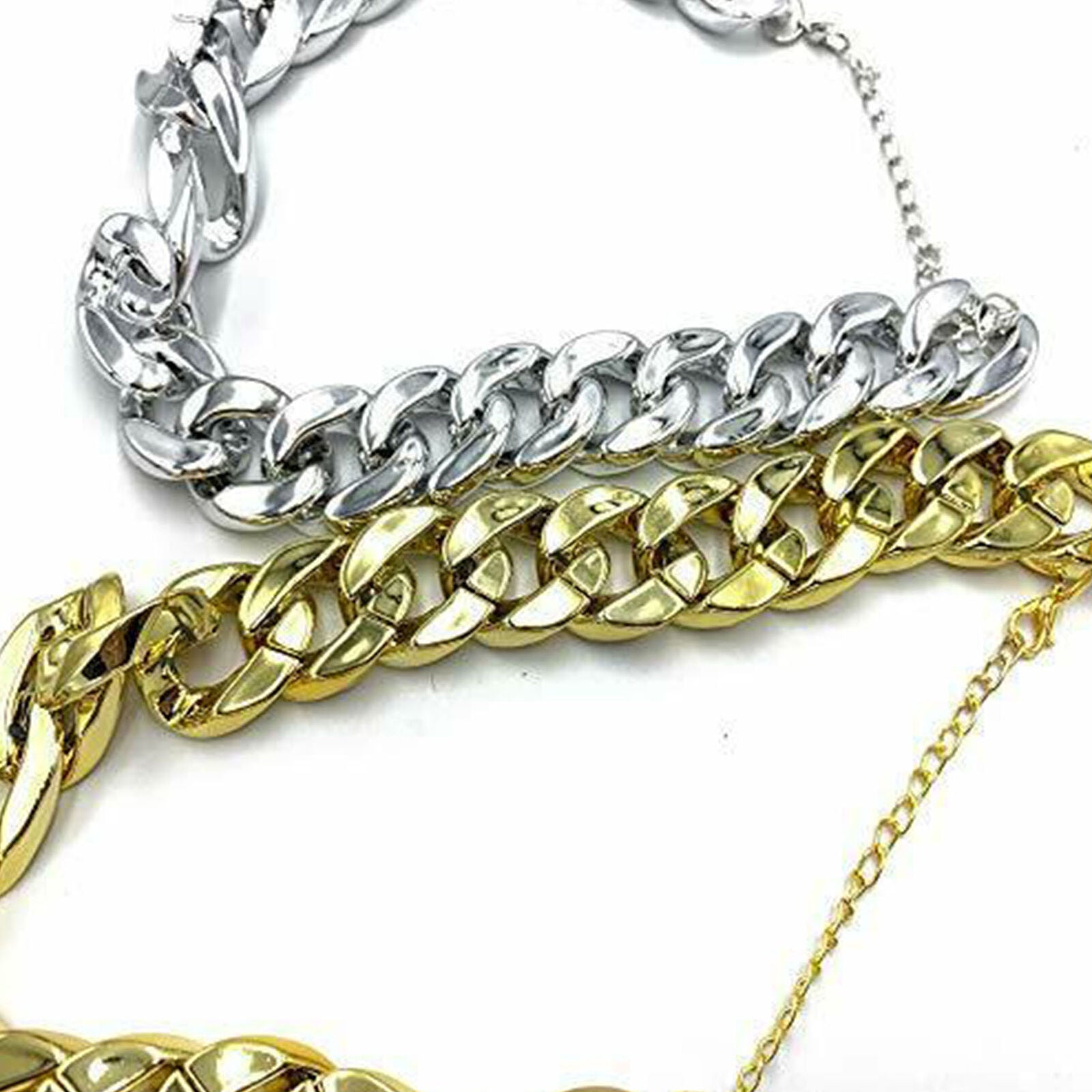 Pet Dogs Cool Chain Collar Curb Cuban Link Puppy Choker Necklace