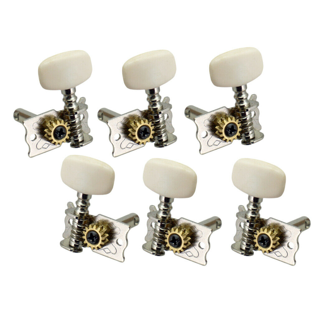 Set of 6 Open Gear Acoustic Classical Guitar Tuning Pegs Keys Machine Heads
