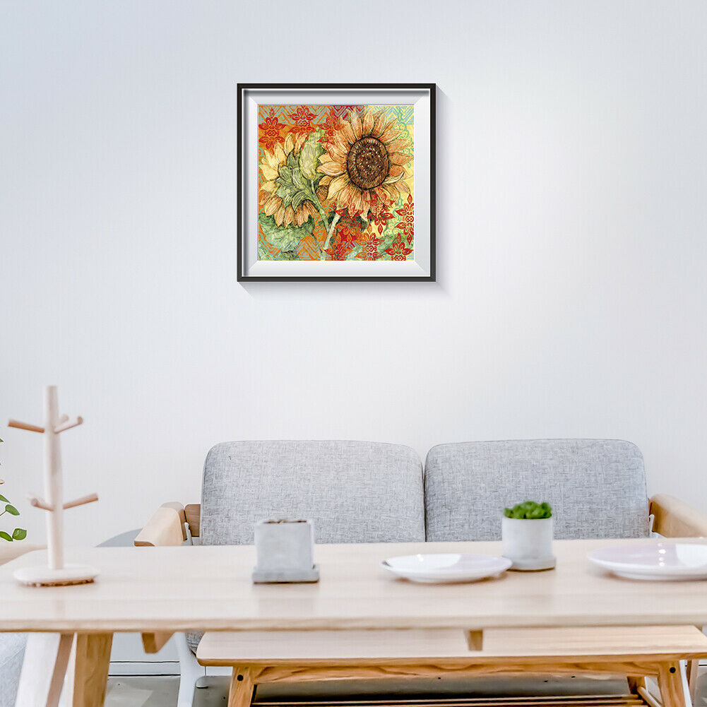 5D DIY Diamond Painting Bright Flower Full Round Drill Embroidery (LG145)  @