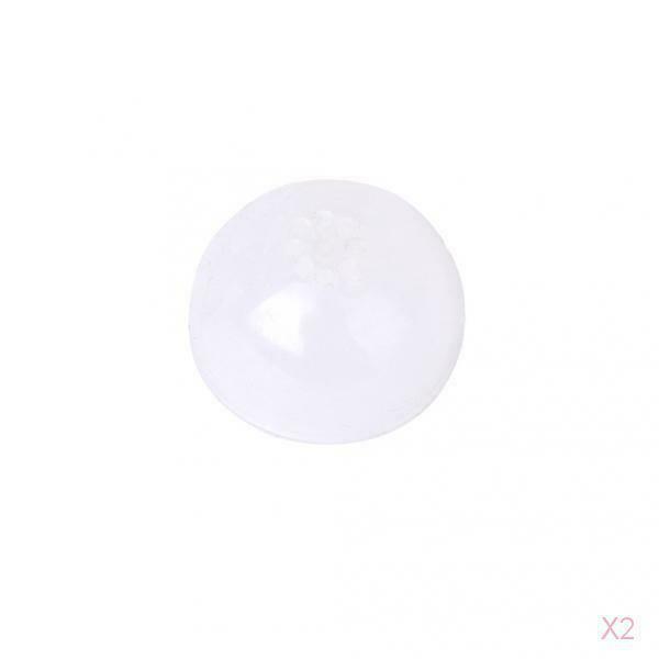 2x Soft BJD Head Silicone Wig   White Size 5 - 6 Inch Fit For 1/8 BJD Dollfie
