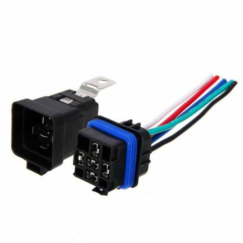 5Pin Automotive Car Relay Switch Harness Waterproof 30A/40A 12VDC 12AWG Wire SJ