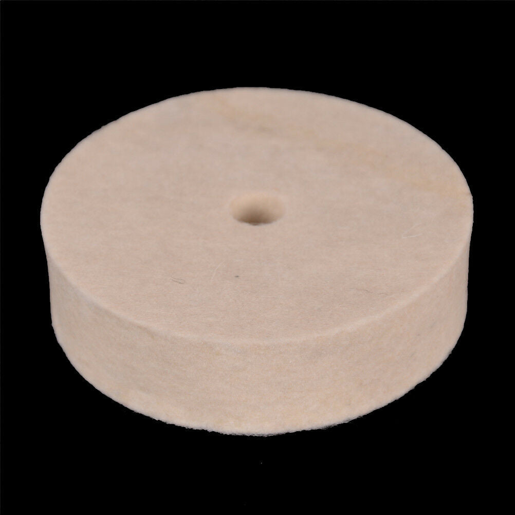 3'' Inch Felt Polishing Wheel 10*76*20Mm Felt Wool Buffing Polishers Pad DD