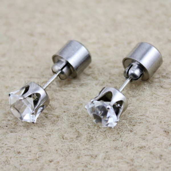1 Pair Yellow Color Light Up Led Earrings New