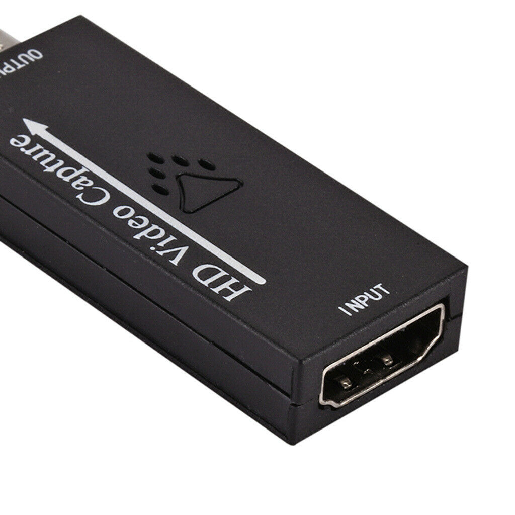 HDMI to USB 2.0 Video Capture Card for Game/Video Live Streaming New Black