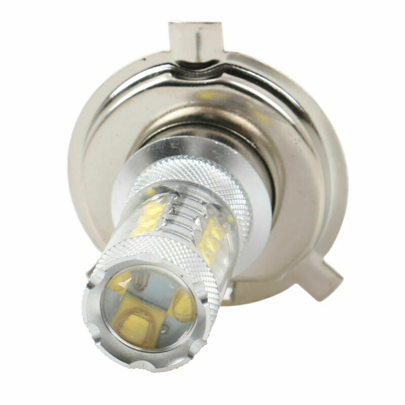 H4 COB LED Motorcycle Headlight Hi/Lo Beam Front Light Bulb Lamp White 6000K 80W
