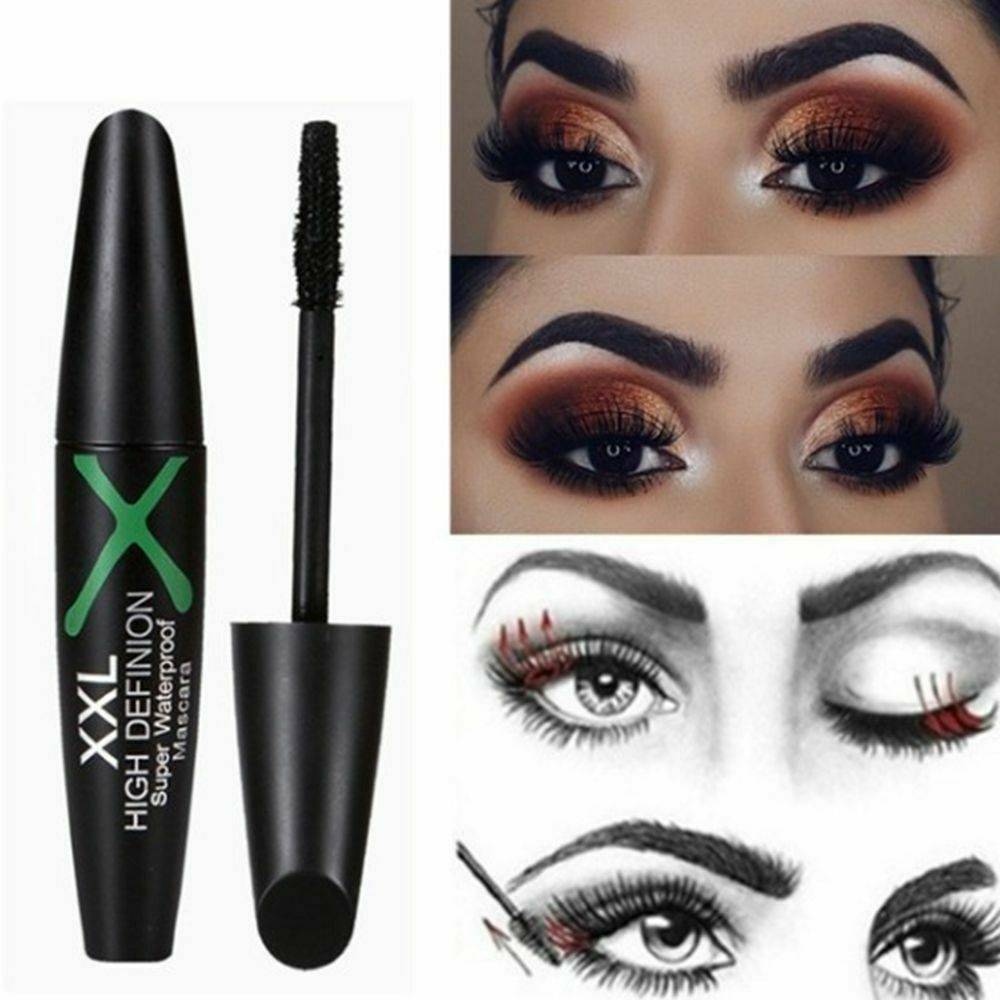4D Sexy Mascara Silk Fibre Waterproof Eyelashes Lash Long Lasting Extension 1PC