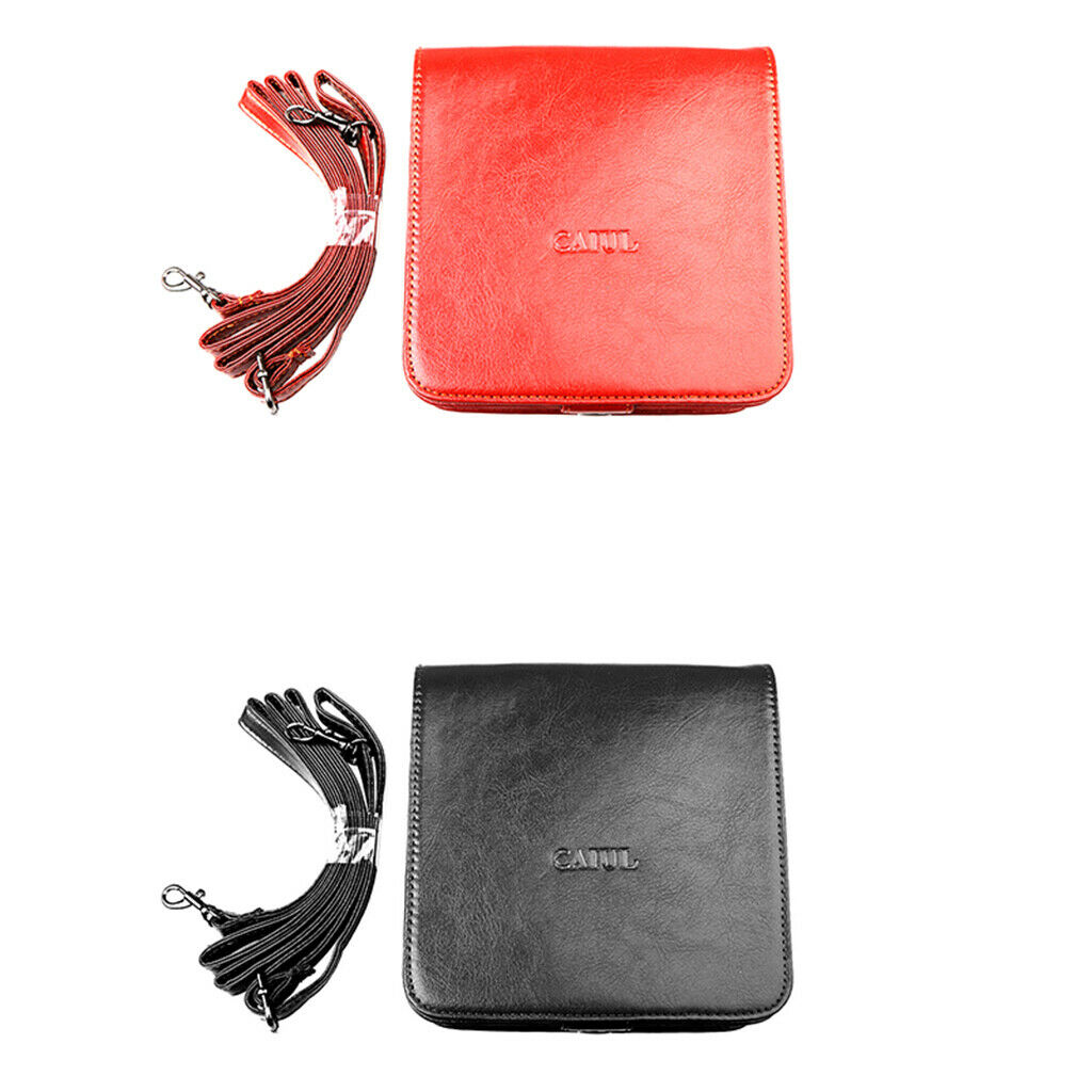 Camera Faux Leather Case Shoulder Bag Cover for Polaroid SocialMatic Black