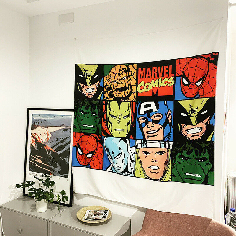 Marvel Avengers Tapestry Wall Hanging Cloth Room Decoration Background Cloth