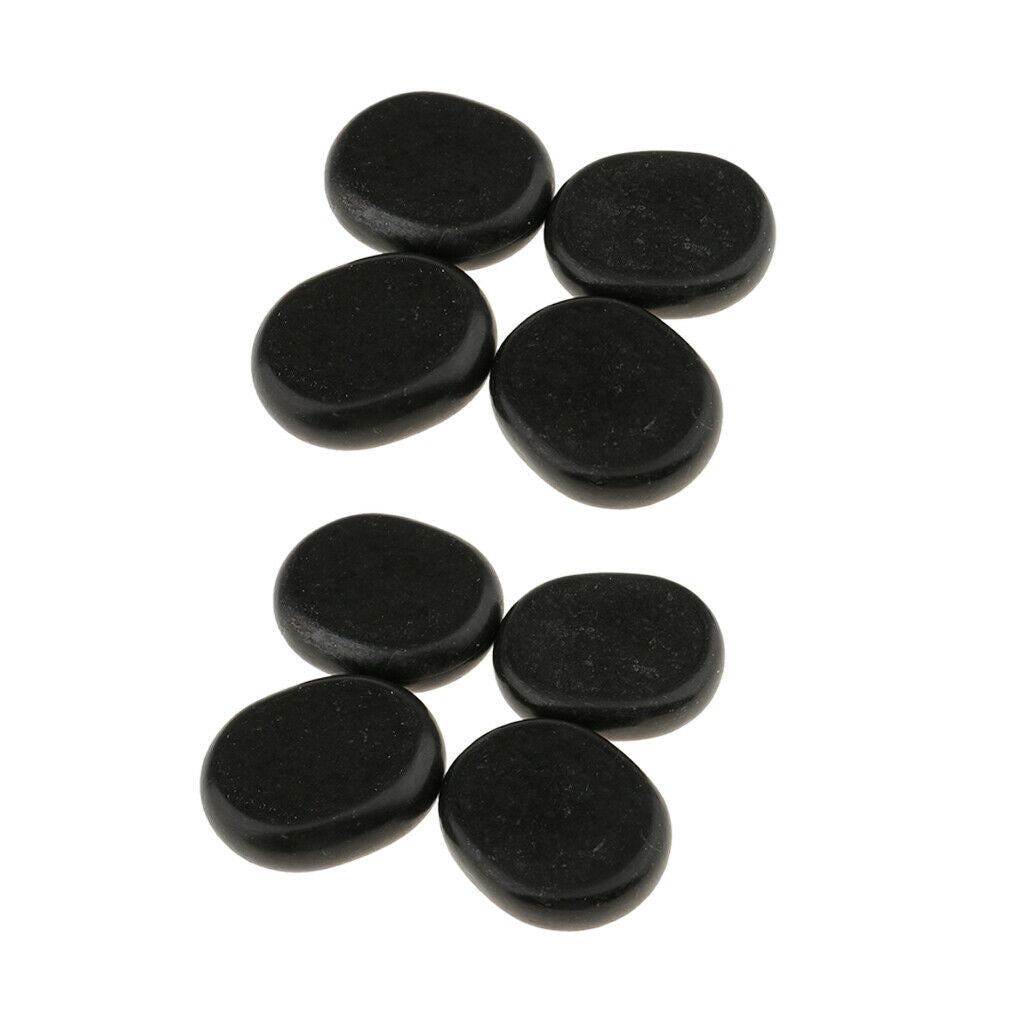8pcs/ lot Large Hot Spa Rock Basalt Stones Massage   Natural Stone 6*5cm