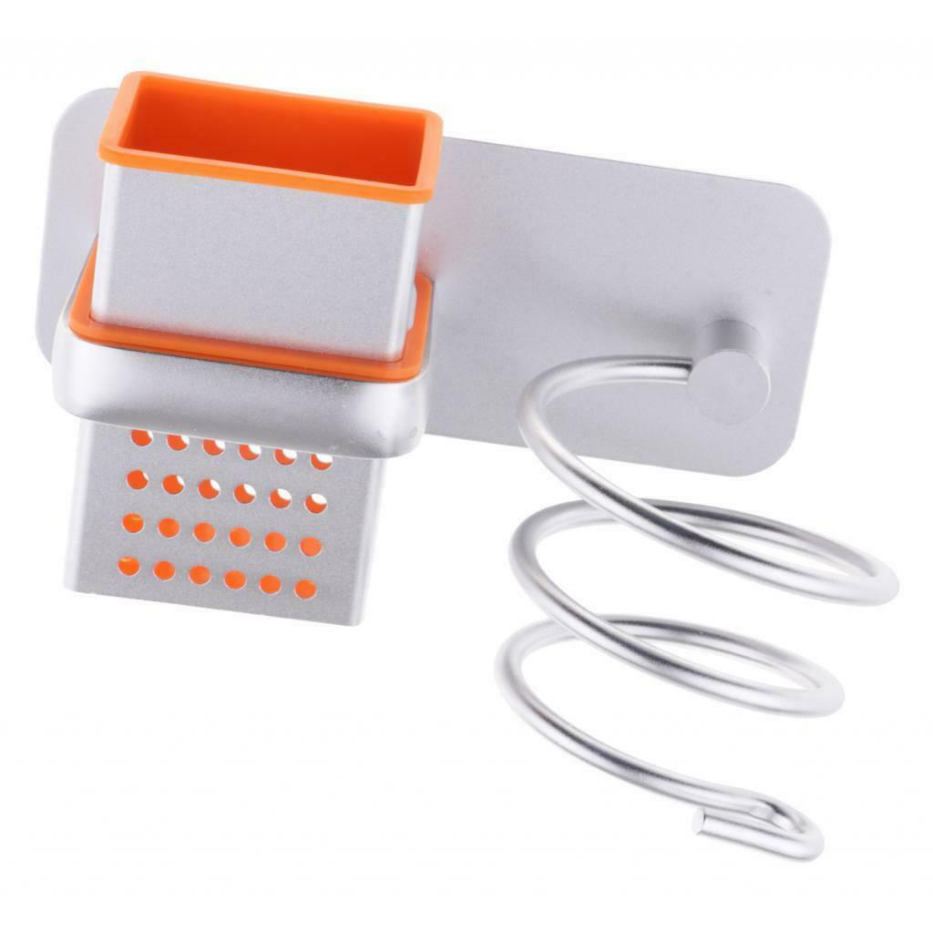 Hair Dryer Hanging Rack NO NEED DRILLIN Wall-mounted w/Hollow Box Organizer