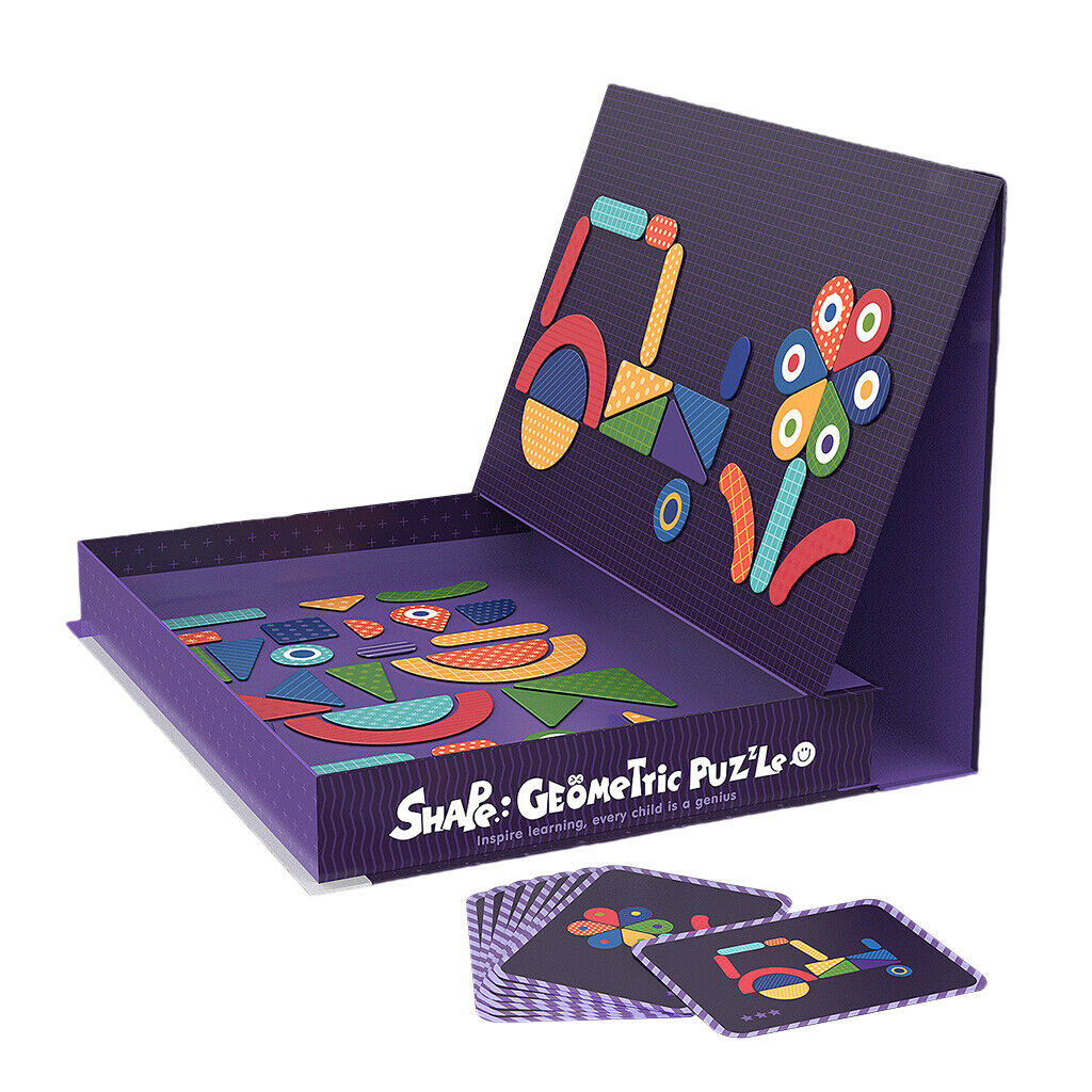 70Pcs  Puzzles Board Montessori Logical Challenge Toys Play Set