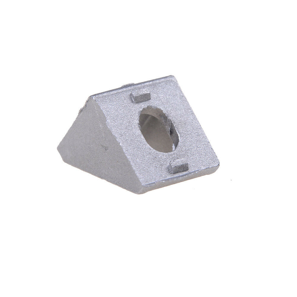 10PCS 20x20mm Grey Aluminum L Shape Brace Corner Joint Right Angle BrackeY ku SJ
