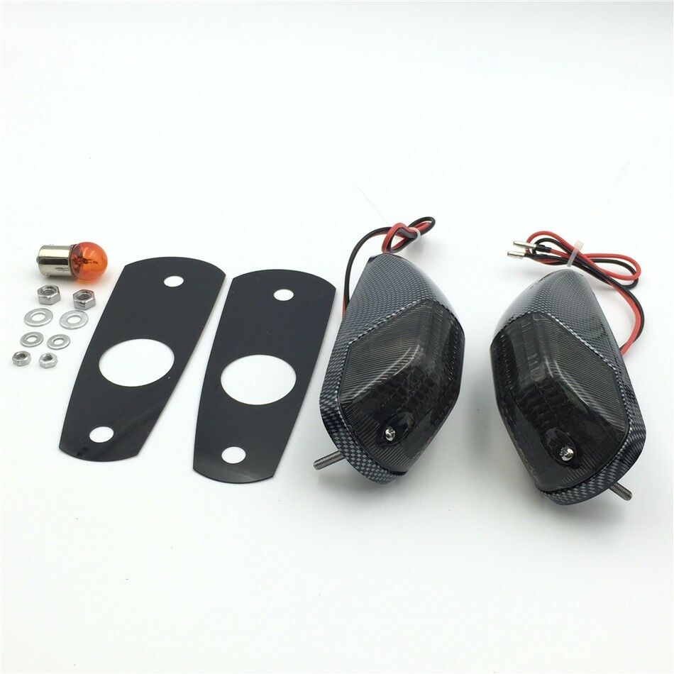 Carbon Smoke Flash Turn Signals For 2006-2009 KawasakiZx Zx14 Zx14R Zzr1400