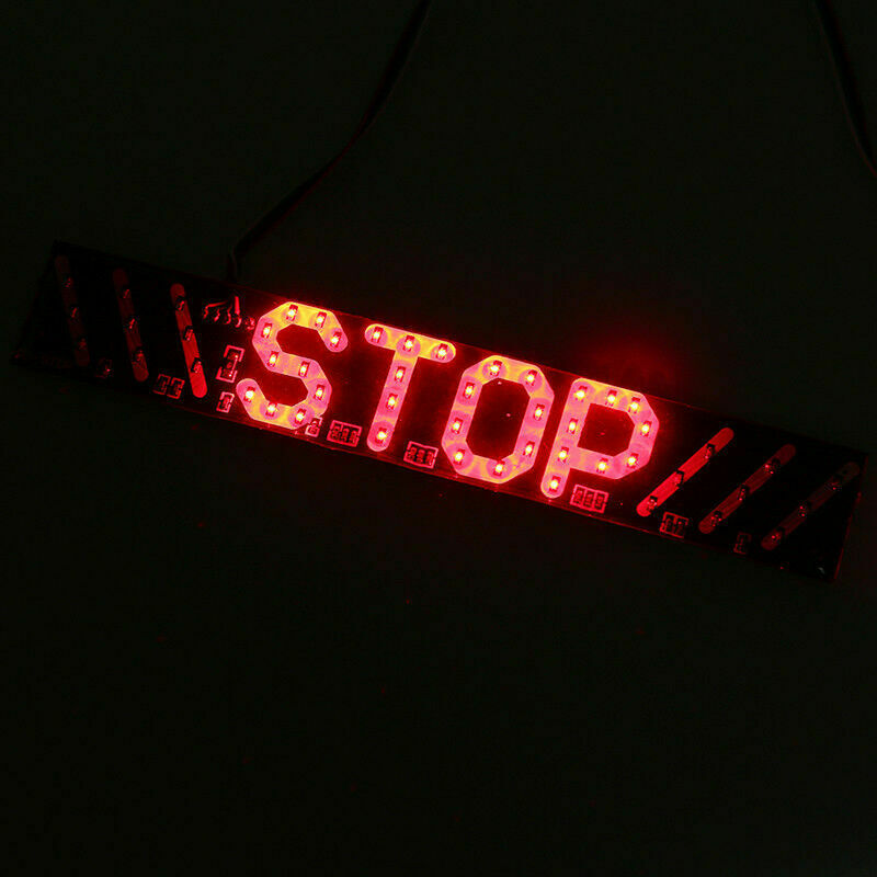 Motorcycle Bikes Tail Brake Stop Light Turn Signal LED Lamp Safety Red Amber