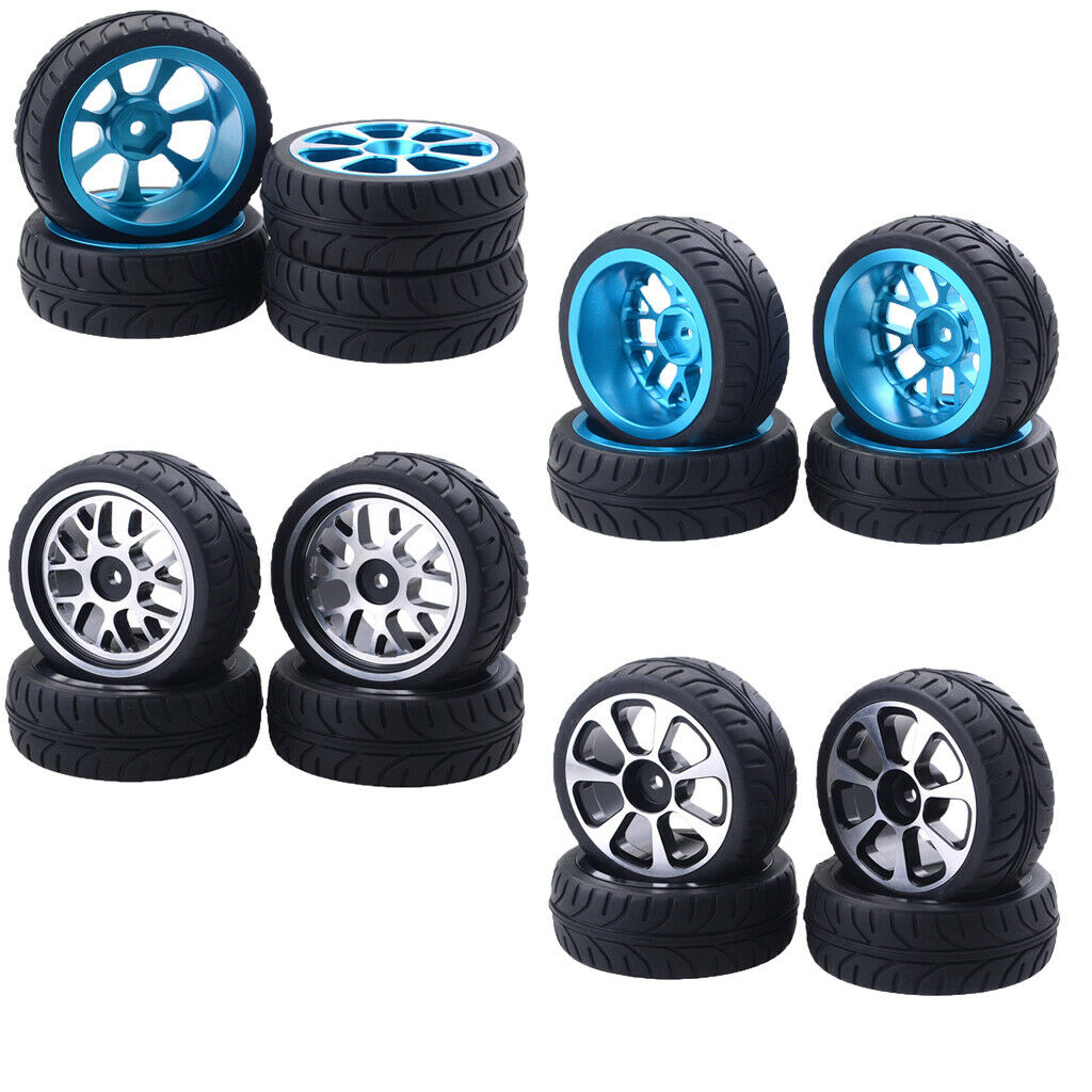 4pc Tires & Wheels for HSP Wltoys ZD Racing HPI Redcat 1/10 RC Car Style-1