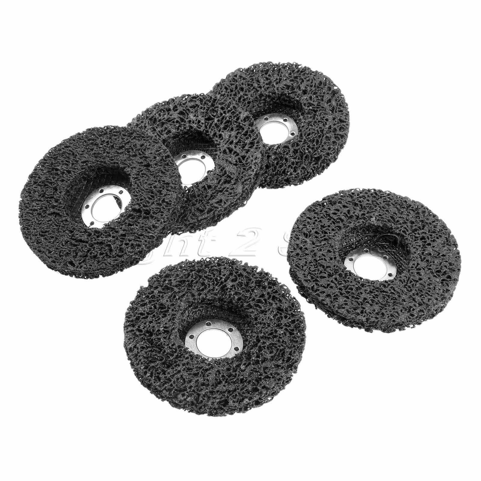 5X 115mm Abrasive Polishing Wheel Black Diamond Grinding Disc Removal Wood Metal