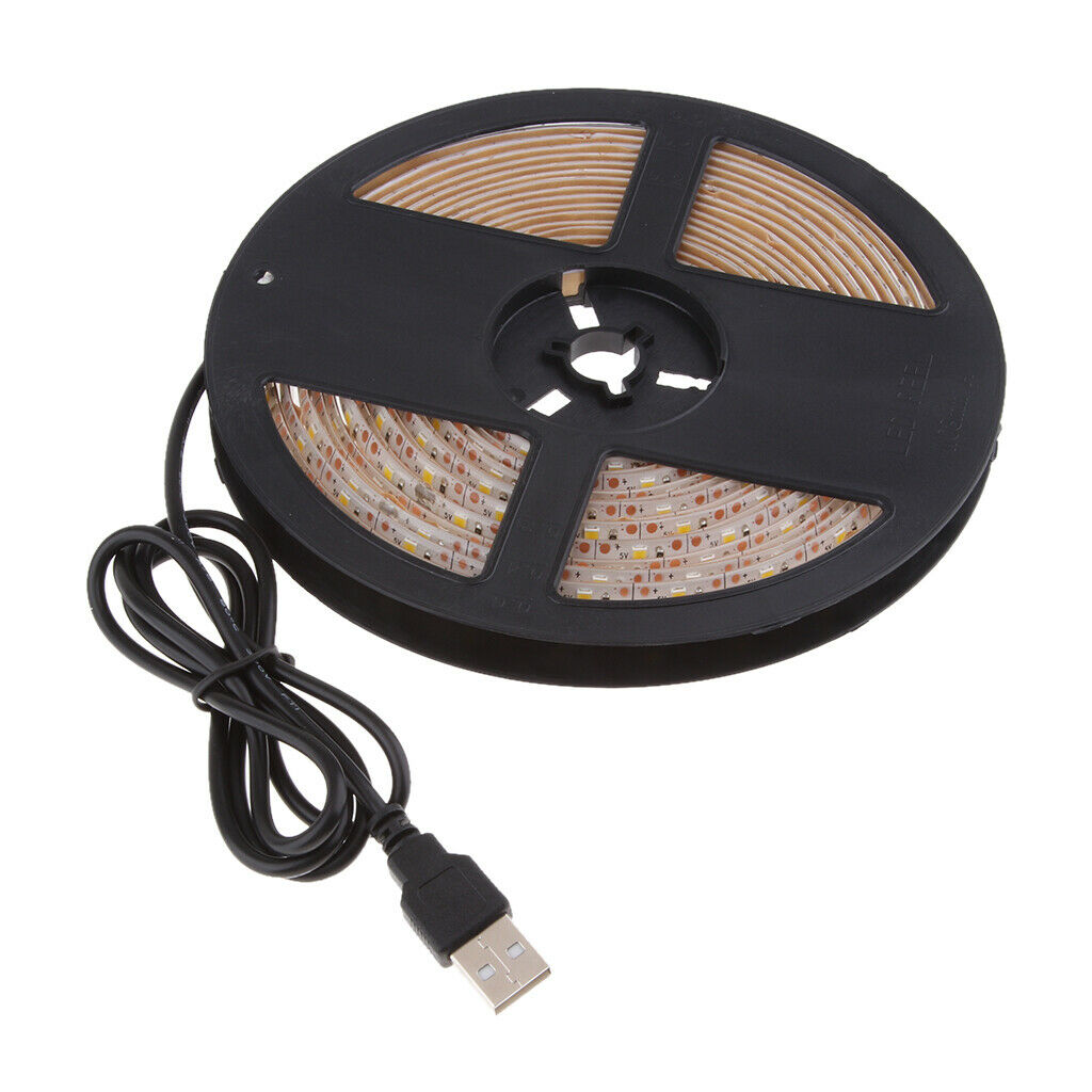 5Meter/16.4Ft Waterproof USB SMD 3528 RGB LED Warm White Color Kit with Flexible