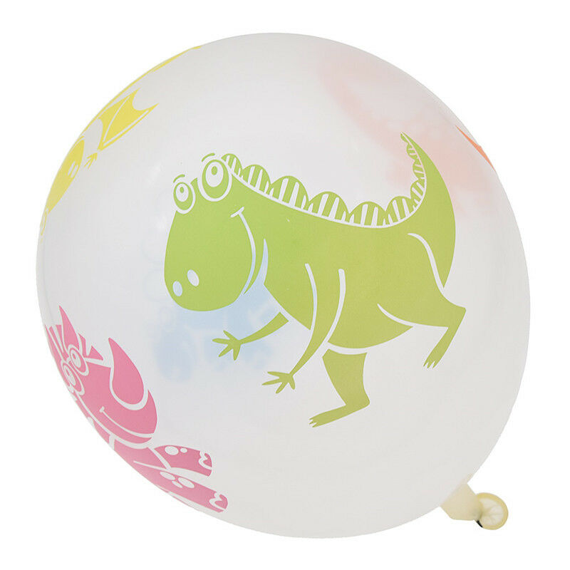 10X Dinosaur Printing Balloon Transparent Balloon Birthday Party Decoration Kids