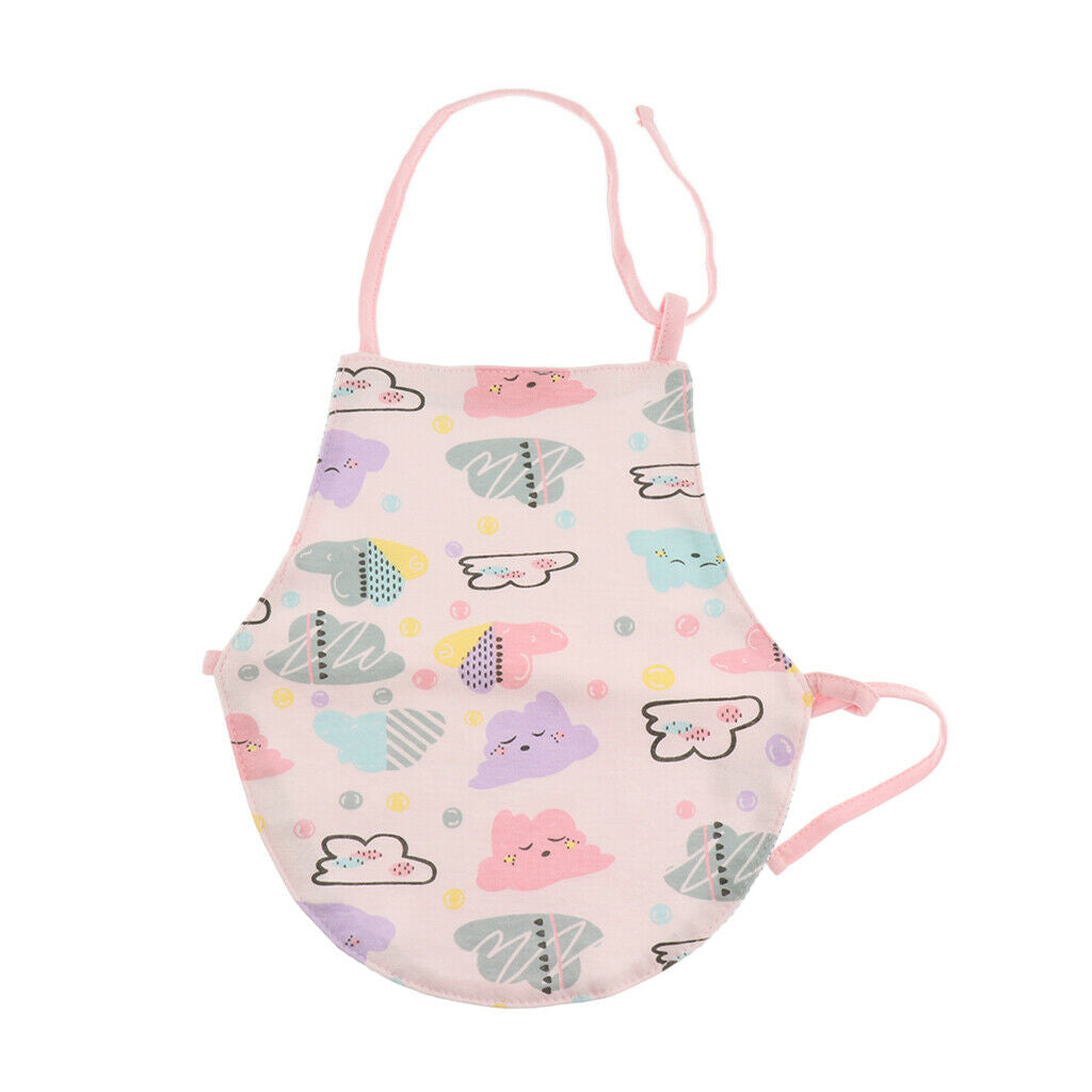 Cotton Apron Saliva Towel Burp Clothes For Infant Newborn Baby - Purple Clouds