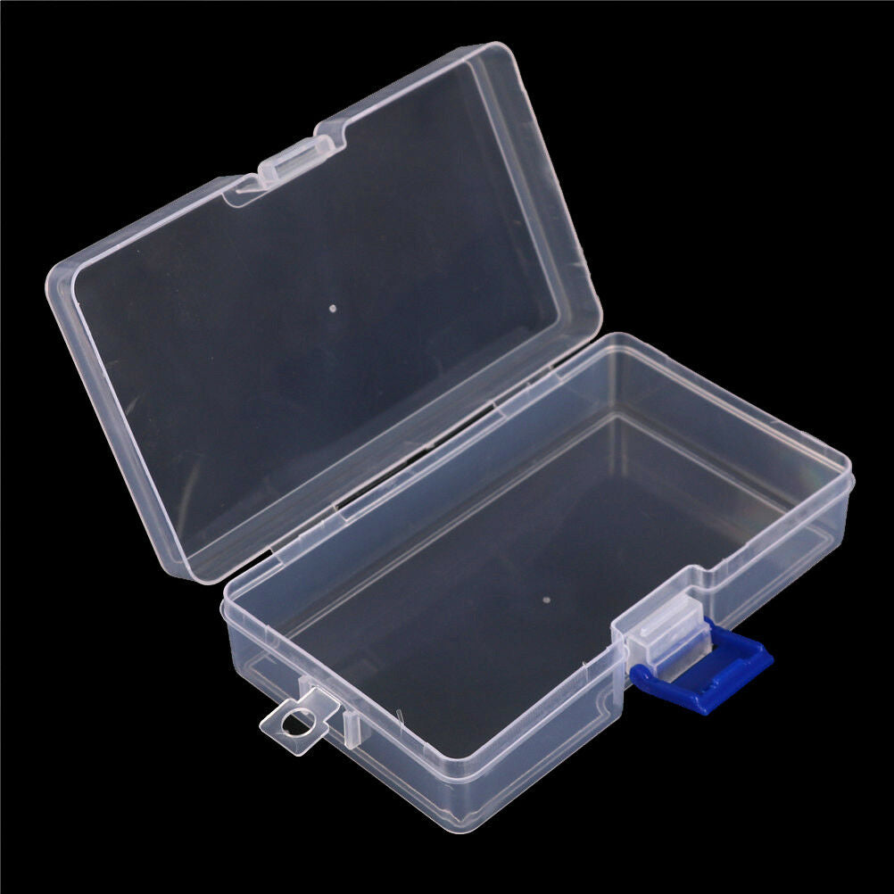 Clear Plastic Storage Box Jewelry Tool Craft Container Beads Organizer