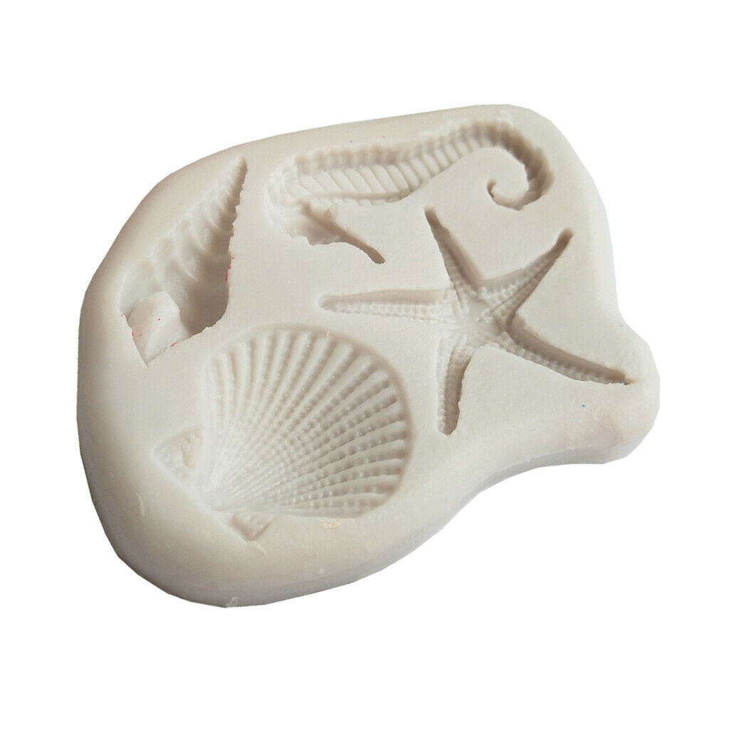 Marine Life Silicone Mould Craft Soap Fondant Cake Chocolate Candle Molds