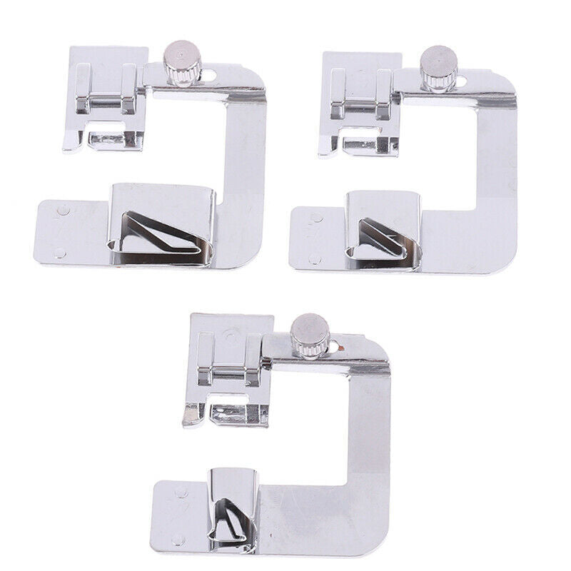 3Pcs/lot Domestic Sewing Machine Foot Presser Rolled Hem Feet for Brother.l8
