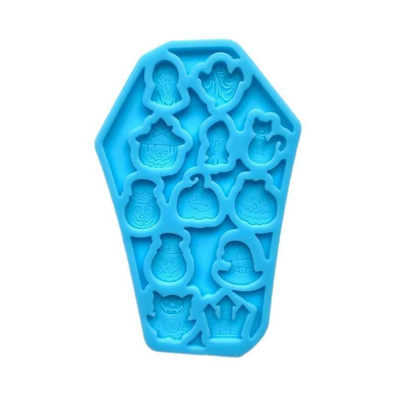DIY Silicone Mold Halloween Coffin Shape Earrings Pendant Epoxy Jewellery Mould