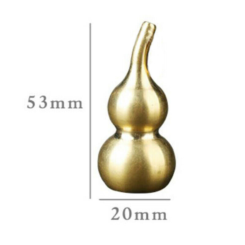 Mini Portable Brass Gourd Traditional Decor Ornament Statue Keychain Pend.l8