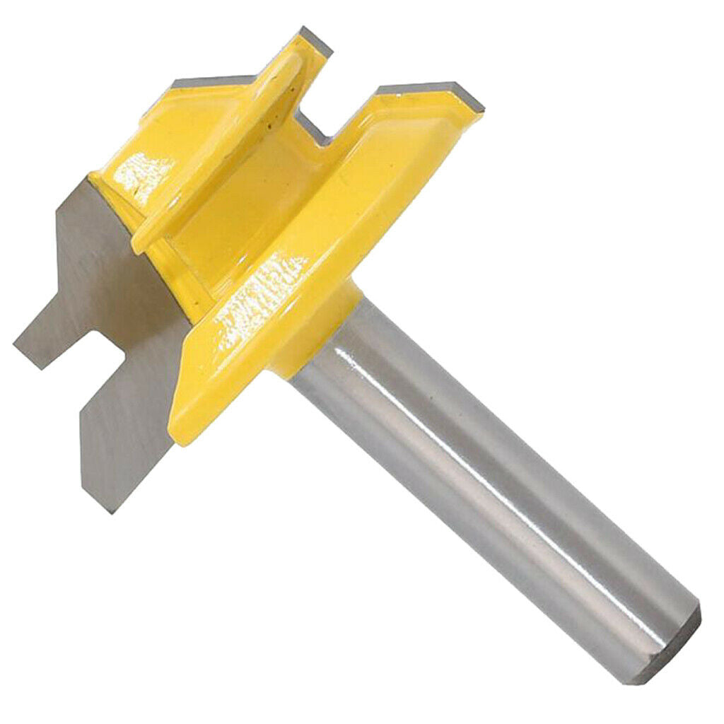8mm 45Degree Shank Lock Miter Tenon Router Bit Tungsten Woodworking Cutter Tools