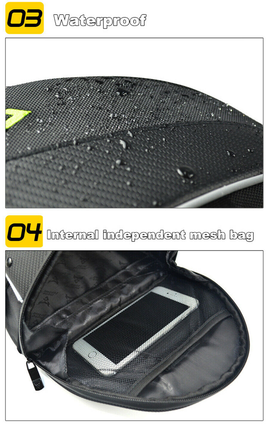 Reflective top case Tail moto bag Motorcycle Sport Back Seat Bag shoulder bag