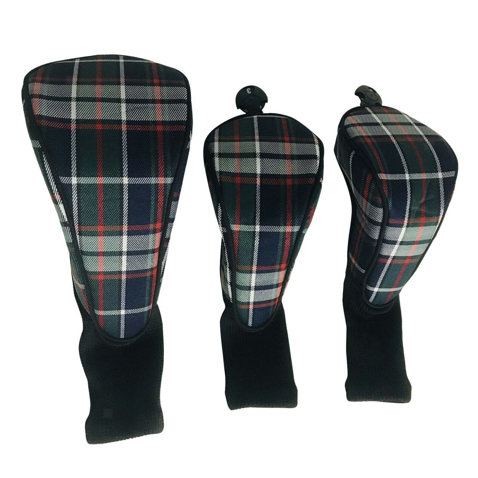 3x Universal Golf Club Head Covers Driver / Fairway / Hybrid / Putter No. 1 3 5