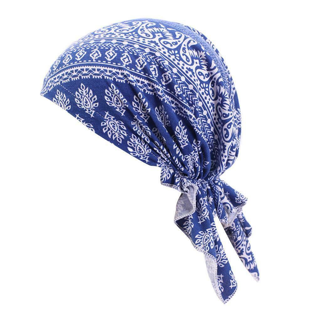 Muslim Women Chemo Cap Headscarf Cover Headwear Bandana for Hair Loss, Red