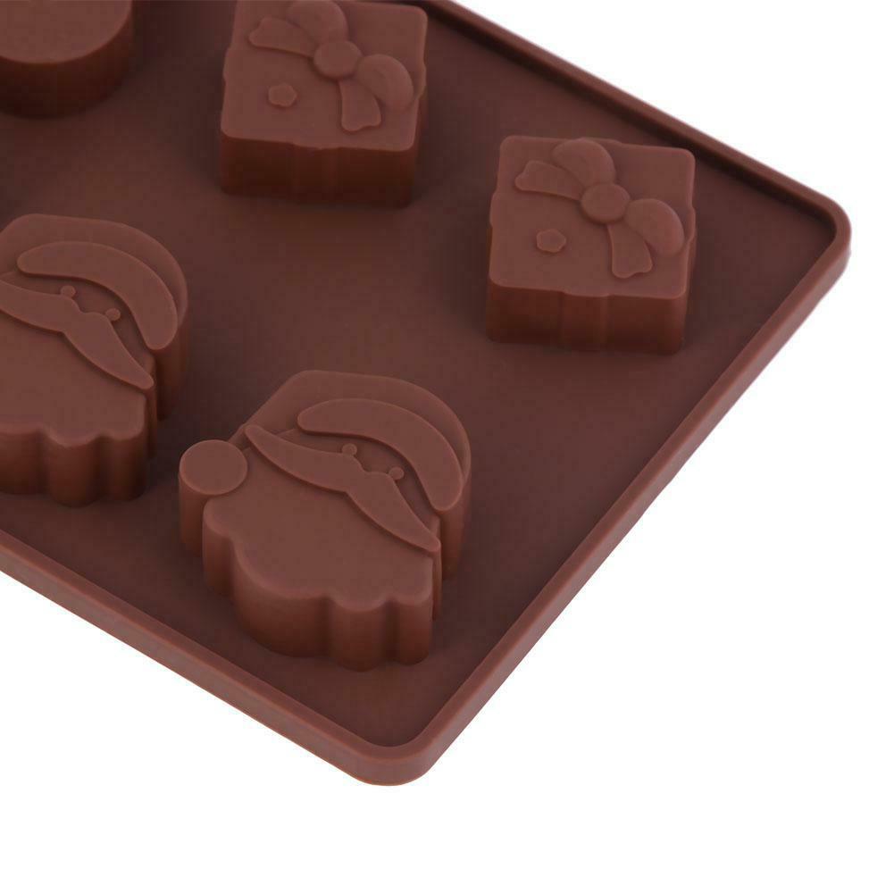 Christmas Silicone Cake Cookie Mold DIY Fondant Chocolate Baking Tool  @