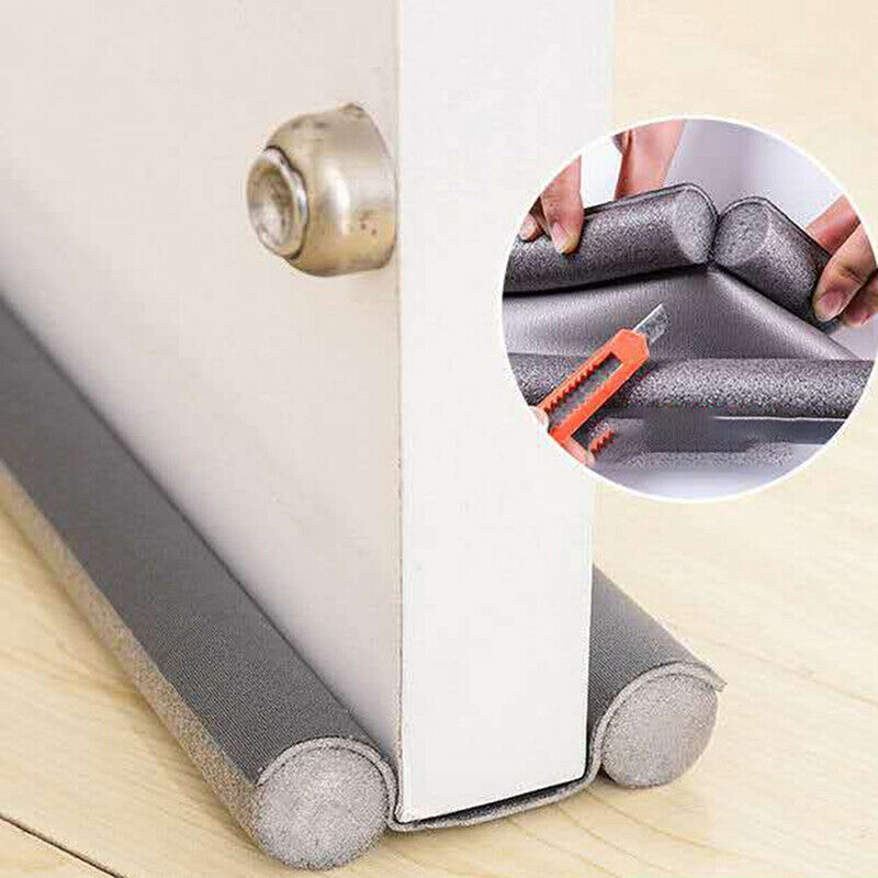Door bottom sealing strip sound reduction under door draft window weather stBDA