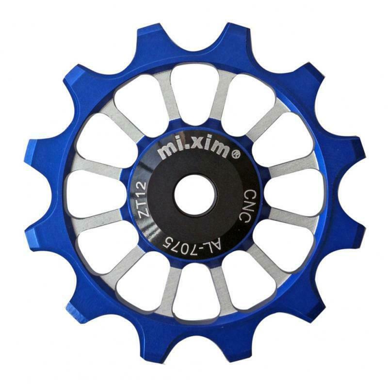 12T Bike Bearing Jockey Wheel Rear Derailleur Pulley Ceramic Bearing Blue