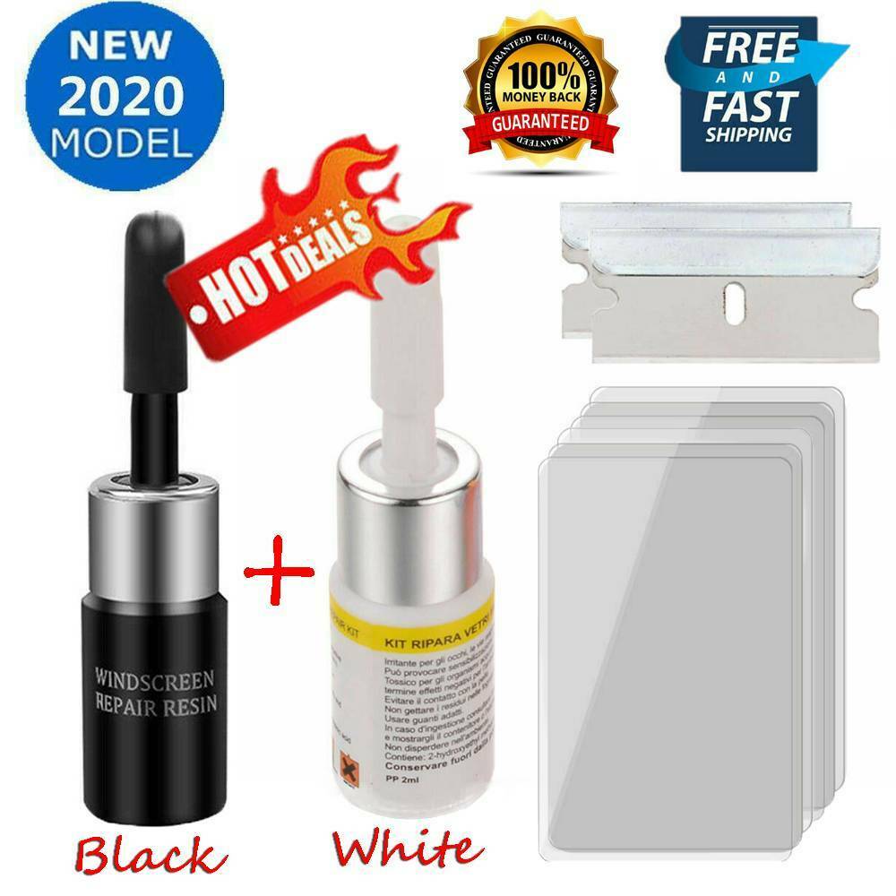 2 Automotive Glass Nano Repair Fluid- Auto Front Car Windshield Crack Repair Kit